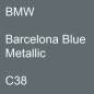 Preview: BMW, Barcelona Blue Metallic, C38.